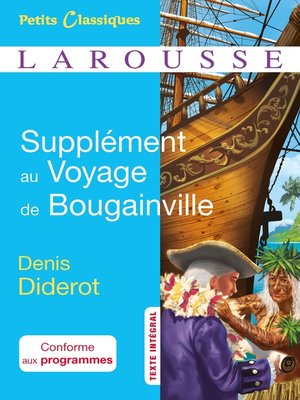 cover image of Supplément au voyage de Bougainville--Diderot